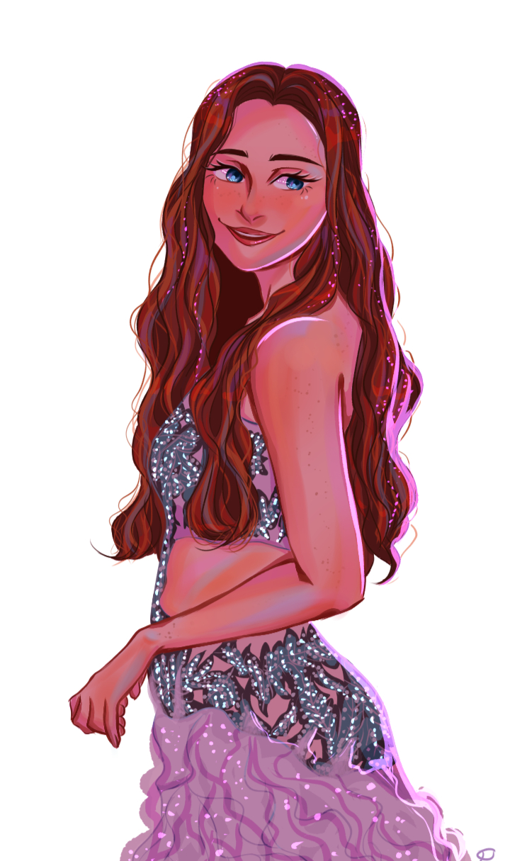 sadie sink purple dress sadie sink